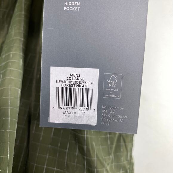 VRST Green Hybrid Run Shorts Mens Running Training Size 2XL - Picture 7 of 10